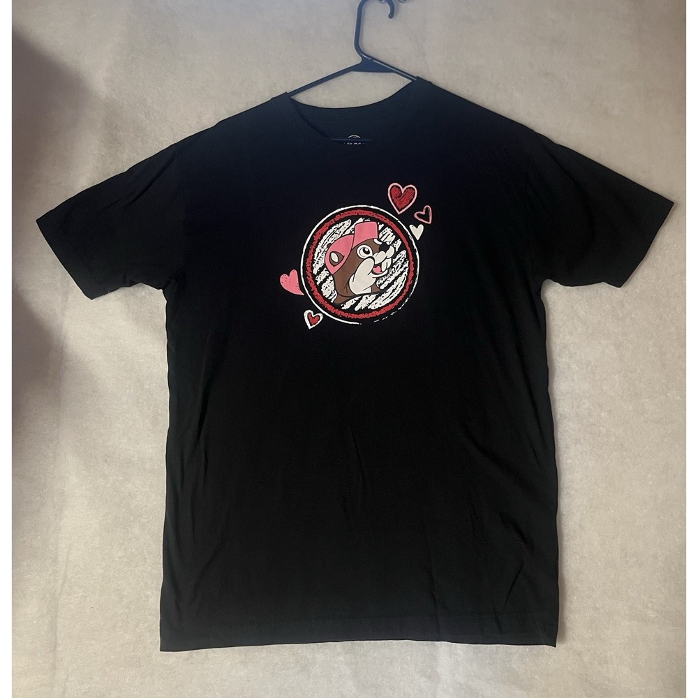 Bucees Shirt Love Is In The Air Women's Small Black